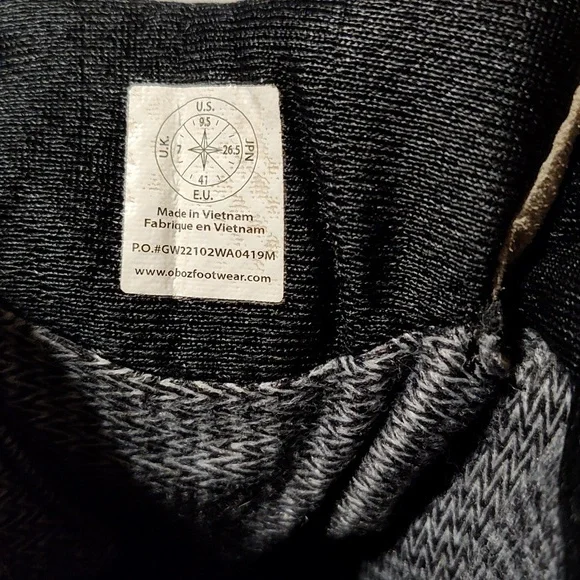 Obōz Womens Bridger Mid Hiking Boots Walnut Brown Leather B-Dry Waterproof 9.5 - Picture 10 of 11